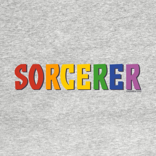 Sorcerer Pride Shirt (Rainbow) by MonarchFisher
